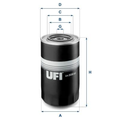 filtru combustibil UFI 24.308.00