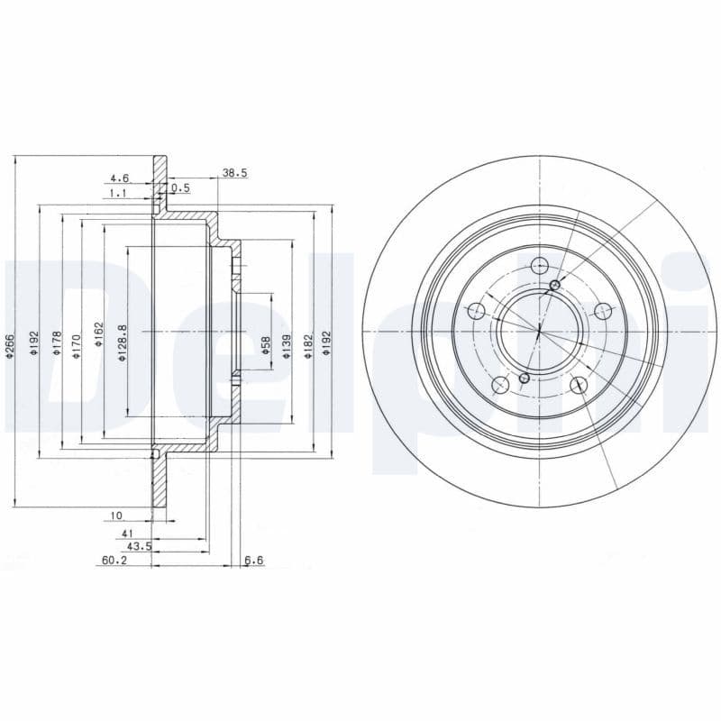 Disc frana DELPHI BG2826