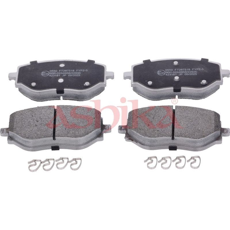 set placute frana,frana disc ASHIKA 50-00-0550