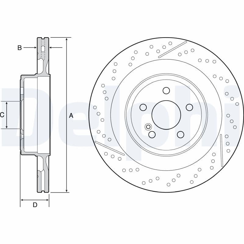 Disc frana DELPHI BG9118C