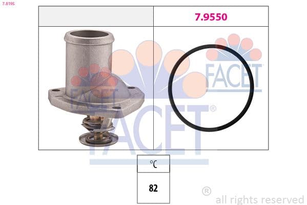 termostat,lichid racire FACET 7.8195