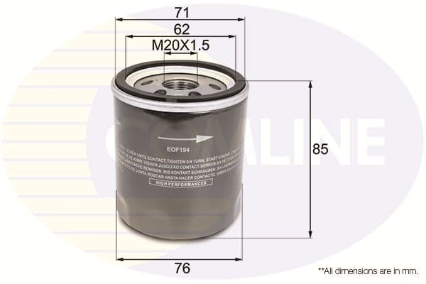 Filtru ulei COMLINE EOF194