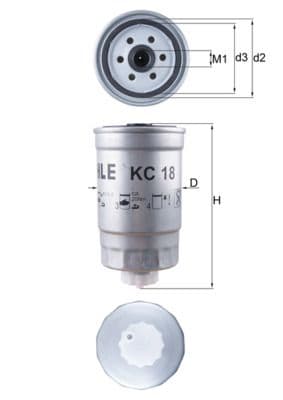 filtru combustibil KNECHT KC 18