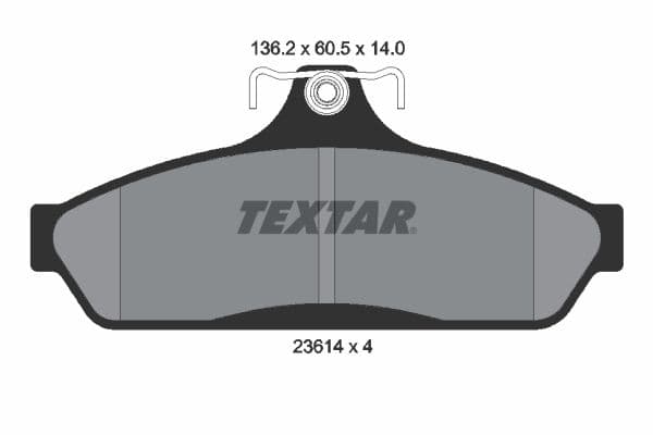 set placute frana,frana disc TEXTAR 2361401