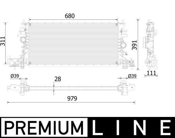 Radiator, racire motor MAHLE BEHR *** PREMIUM LINE *** CR 2251 000P
