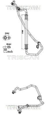 conducta presiune variabila,aer conditionat TRISCAN 9010 28073