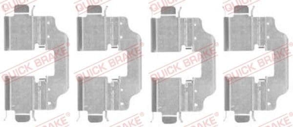 Set accesorii, placute frana QUICK BRAKE 109-1773