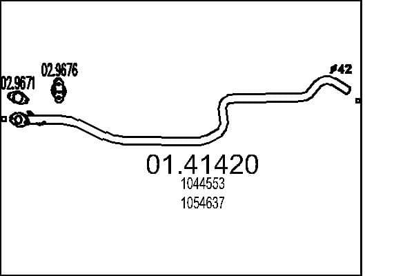 Racord evacuare MTS 01.41420