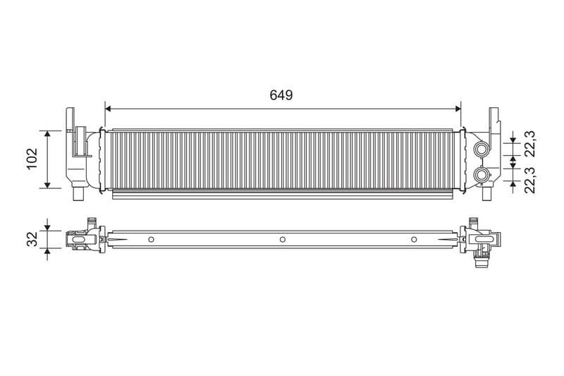 Radiator, racire motor VALEO 701362