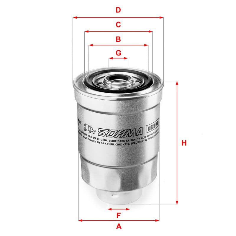 filtru combustibil SOFIMA S 9310 NR