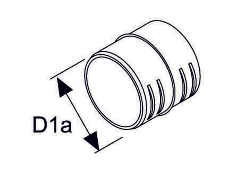 Canal de aer WEBASTO Double fitting D60 for connecting flexible pipes 1320469A