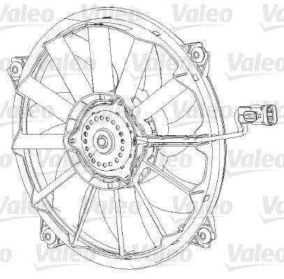Ventilator, radiator VALEO 696091
