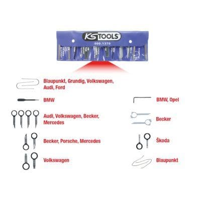 Set montat /demontat, radio KS TOOLS 500.1370