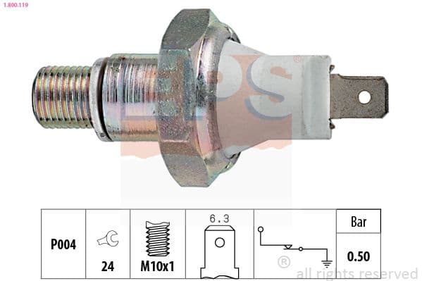 Senzor presiune ulei EPS Made in Italy - OE Equivalent 1.800.119
