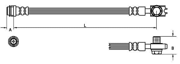 Furtun frana METZGER AUTOTEILE 4110246