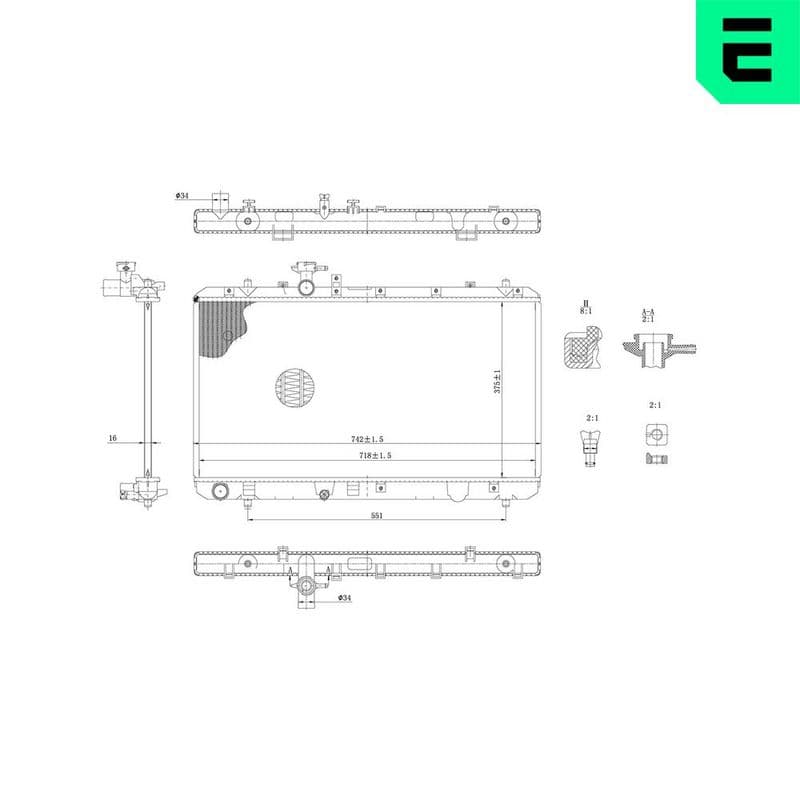 Radiator, racire motor ERA 673254
