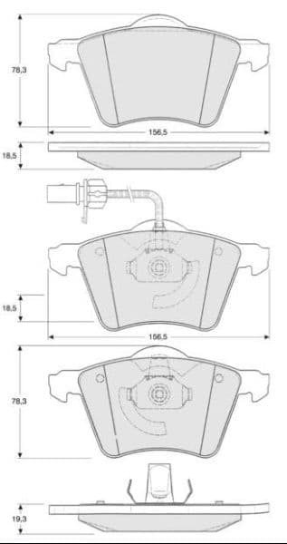 set placute frana,frana disc MTR MT465
