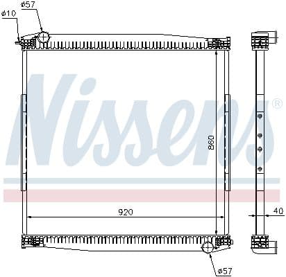 Radiator, racire motor NISSENS 640690