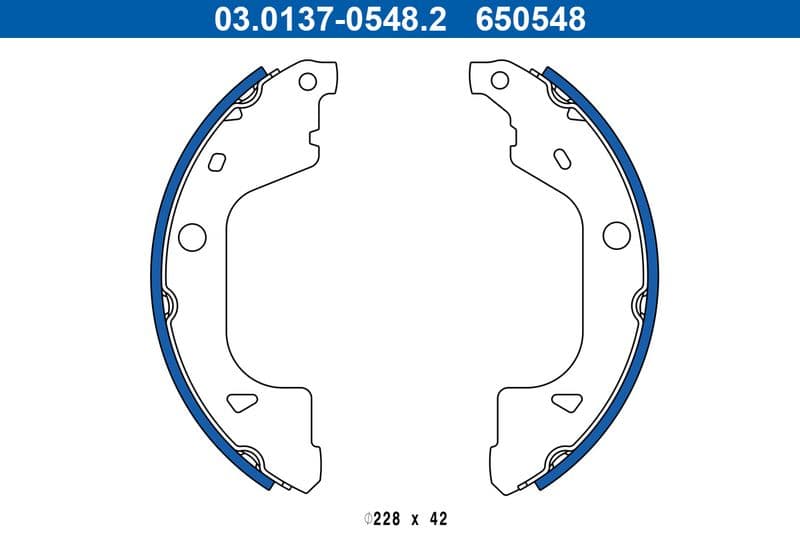 Set saboti frana ATE 03.0137-0548.2