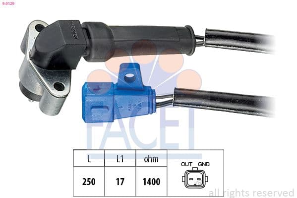 Senzor impulsuri, arbore cotit FACET 9.0129