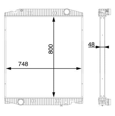 Radiator, racire motor MAHLE BEHR CR 113 000S