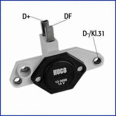 Regulator, alternator HÜCO 130698