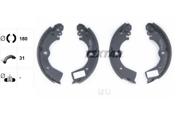 Set saboti frana TEXTAR 91045300