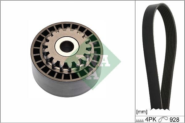 Set curea transmisie cu caneluri Schaeffler INA 529 0100 10