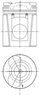 Piston KOLBENSCHMIDT 99749600