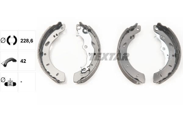 Set saboti frana TEXTAR 91079800