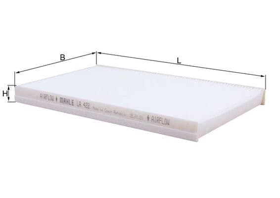 Filtru, aer habitaclu KNECHT LA 422