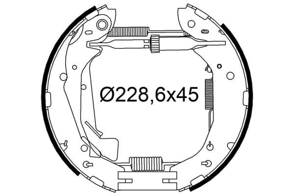 Set saboti frana VALEO 554970