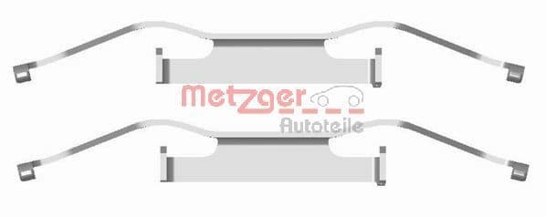 Set accesorii, placute frana METZGER AUTOTEILE 109-1680