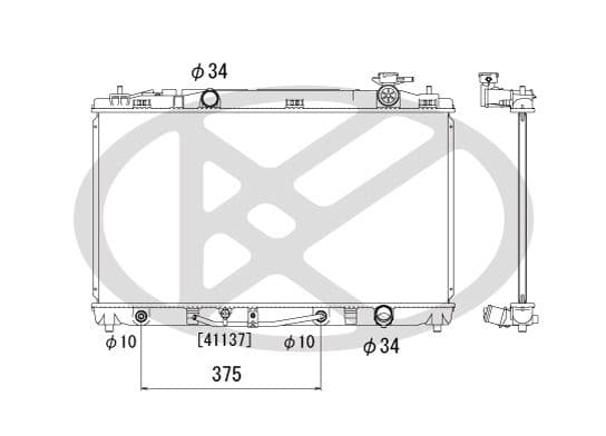 Radiator, racire motor KOYORAD PL012017