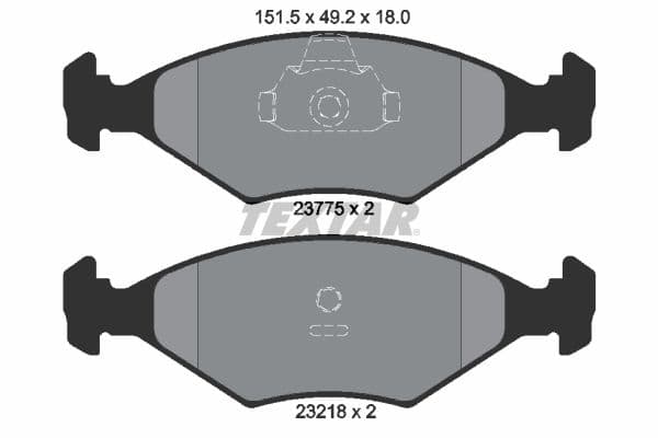 set placute frana,frana disc TEXTAR 2377501