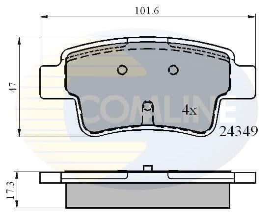 set placute frana,frana disc COMLINE CBP01528