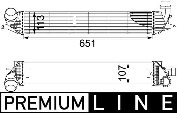 Intercooler, compresor MAHLE BEHR *** PREMIUM LINE *** CI 151 000P