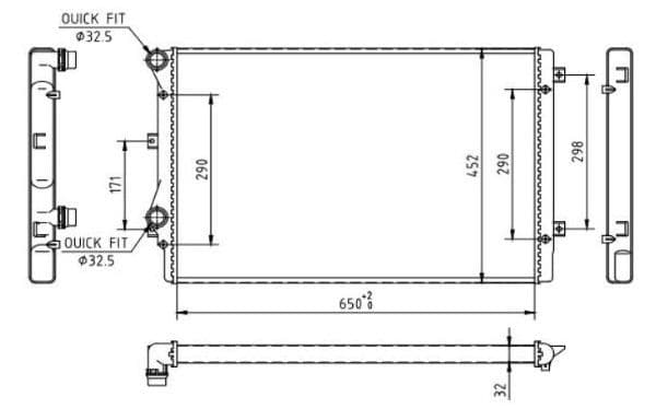 Radiator, racire motor MTR 13054811