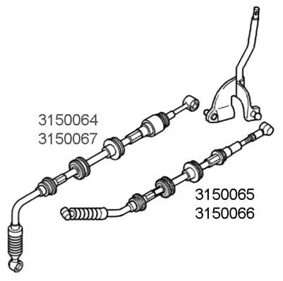 cablu,transmisie manuala METZGER AUTOTEILE 3150064