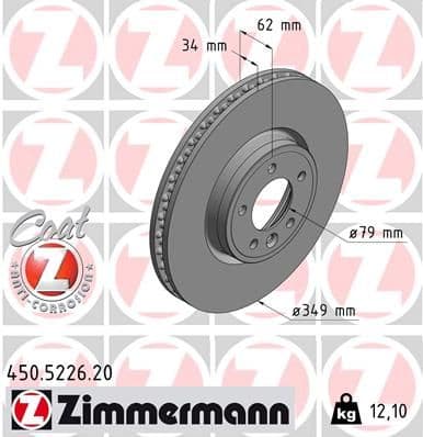Disc frana ZIMMERMANN COAT Z 450.5226.20