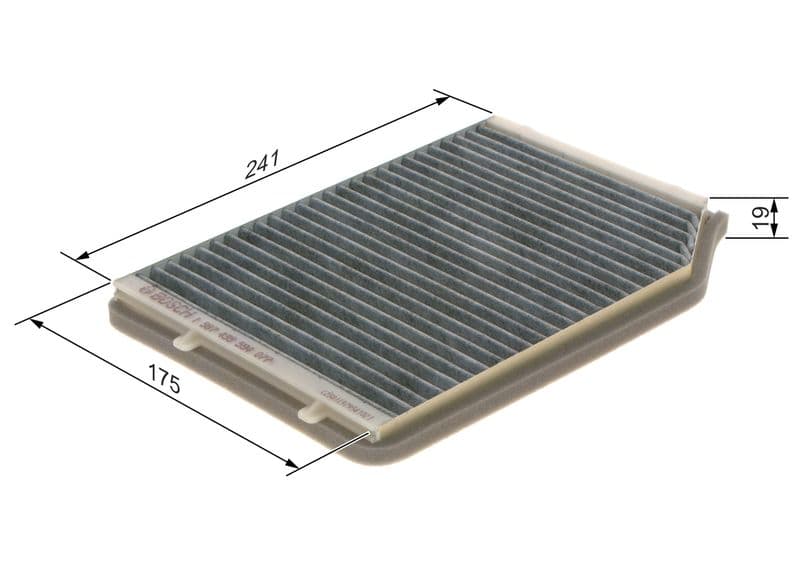 Filtru, aer habitaclu BOSCH 1 987 435 594