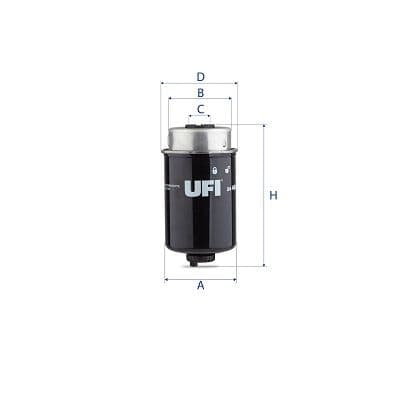 filtru combustibil UFI 24.464.00