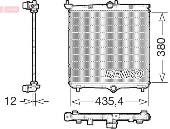 Radiator, racire motor DENSO DRM21105