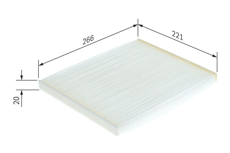 Filtru, aer habitaclu BOSCH 1 987 432 188