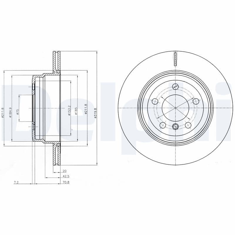 Disc frana DELPHI BG4168