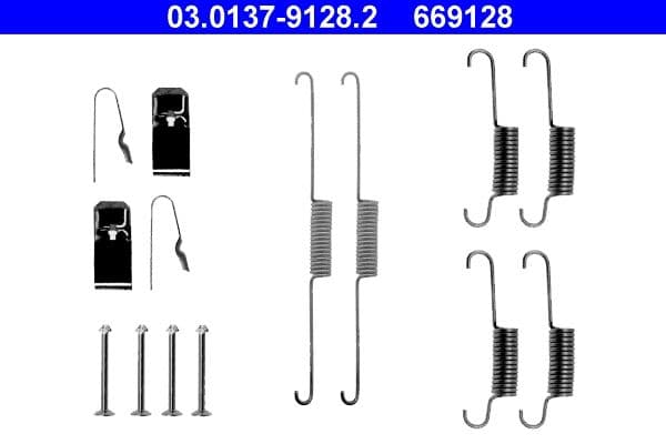 Set accesorii, sabot de frana ATE 03.0137-9128.2