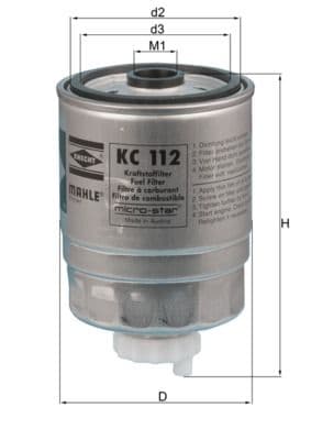 filtru combustibil KNECHT KC 112