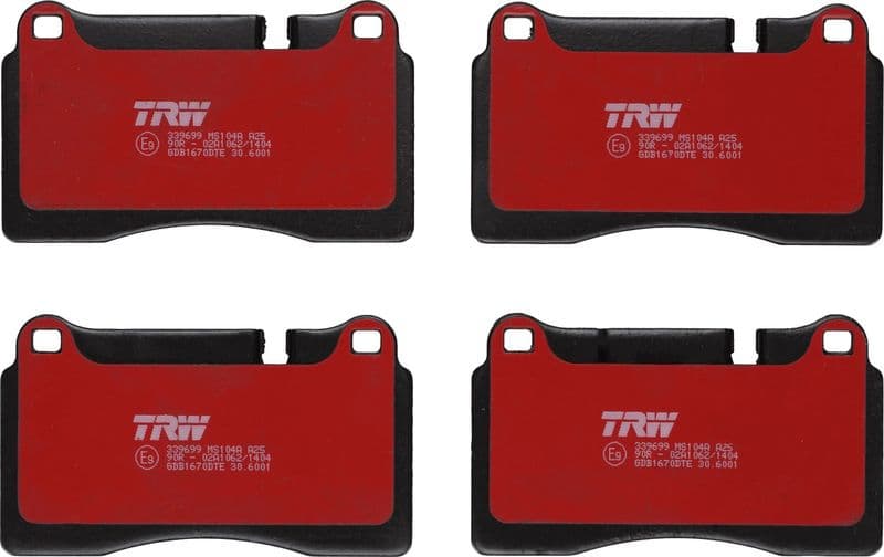 set placute frana,frana disc TRW DTEC COTEC GDB1670DTE