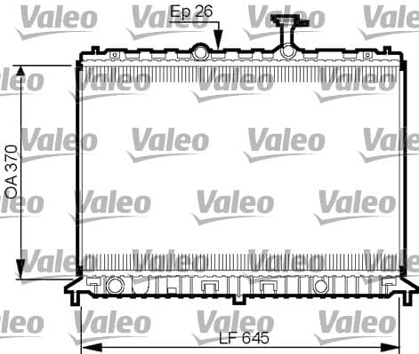 Radiator, racire motor VALEO 735501