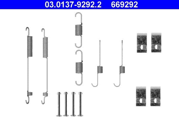 Set accesorii, sabot de frana ATE 03.0137-9292.2